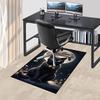 1pc cat moon Carpet Anti Slip Polyester Floor Mat for office,Bedroom