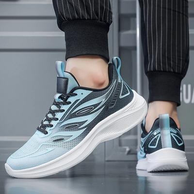 Fashion Autumn New Sneakers for Men Thick Sole Lightweight Running Shoes Outdoor Mesh Breathable Casual Hiking Shoes In Large Size 2024