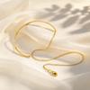 Chic Simple 18K Gold Plated Doule Layer Stainless Steel Bracelet Bangle for Women Non-fading Fashion Elegant Jewelry