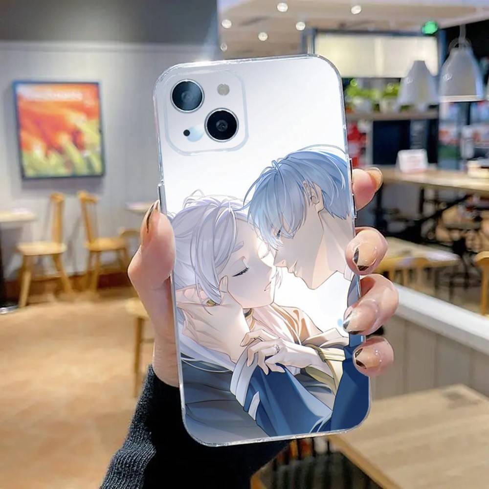 Чехол для телефона S-Sousou No F-Frieren для iPhone 16,15,14,13,12,11 Pro,Max,Plus,X,XS,XR,SE,Mini Прозрачный Силиконовый Мягкий iPhone12