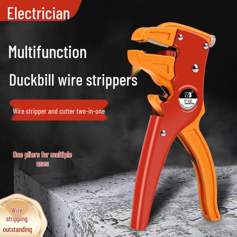 Multifunctional Duckbill Wire Stripper and Skinning Pliers for Electricians