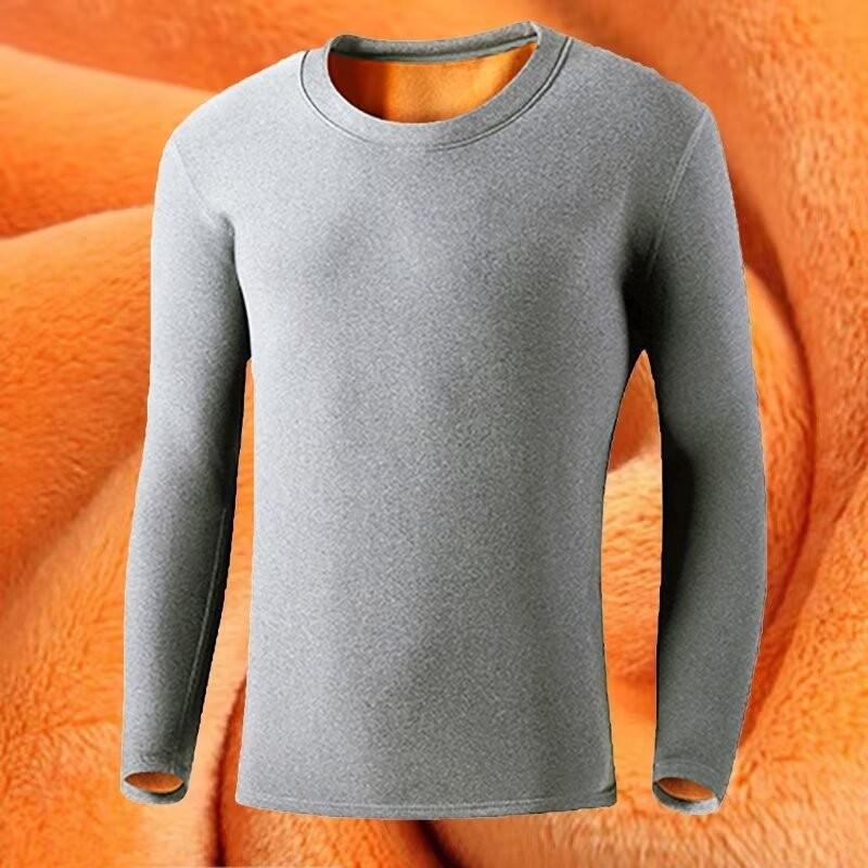 Men's Lined Sweatshirts Premium Heavy-weight Fleece Pullover Thick Thermal Sweatshirts