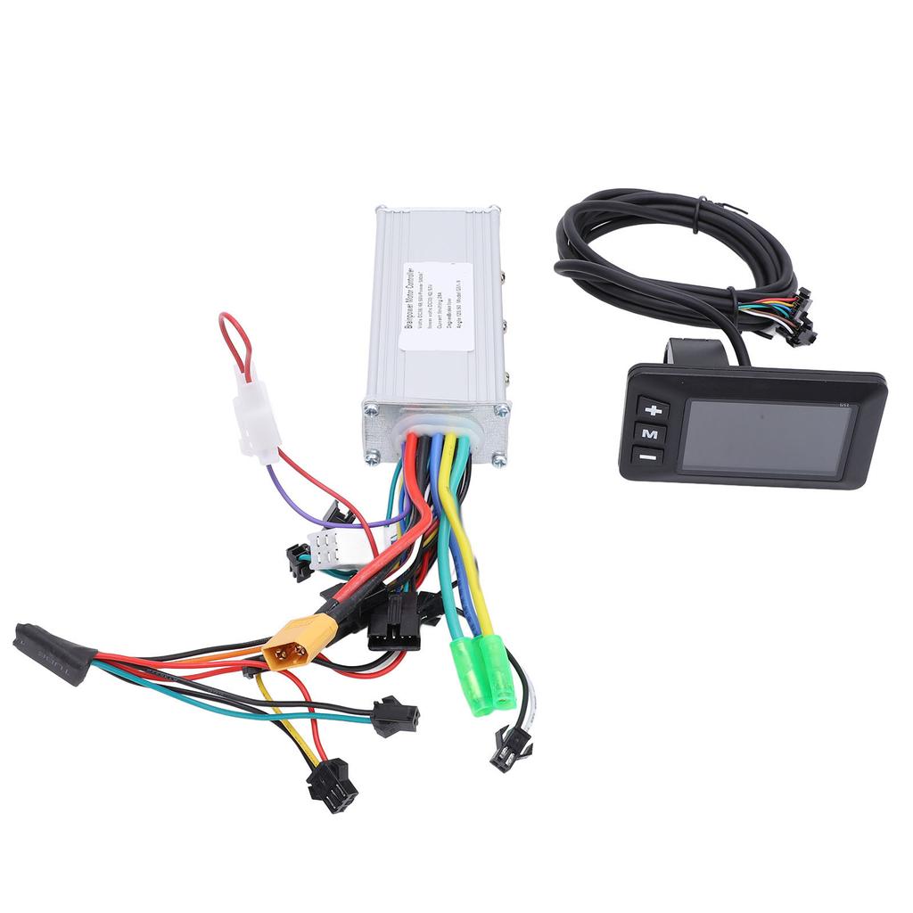 36V 48V 60V 500W 28A Electric Bike Controller Kit Aluminum Alloy Brushless Controller with G51 LCD Display for