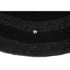 HIGHSCHOOLDISCO Gestreifter Logo Strick Bucket Hat_GrauSchwarz