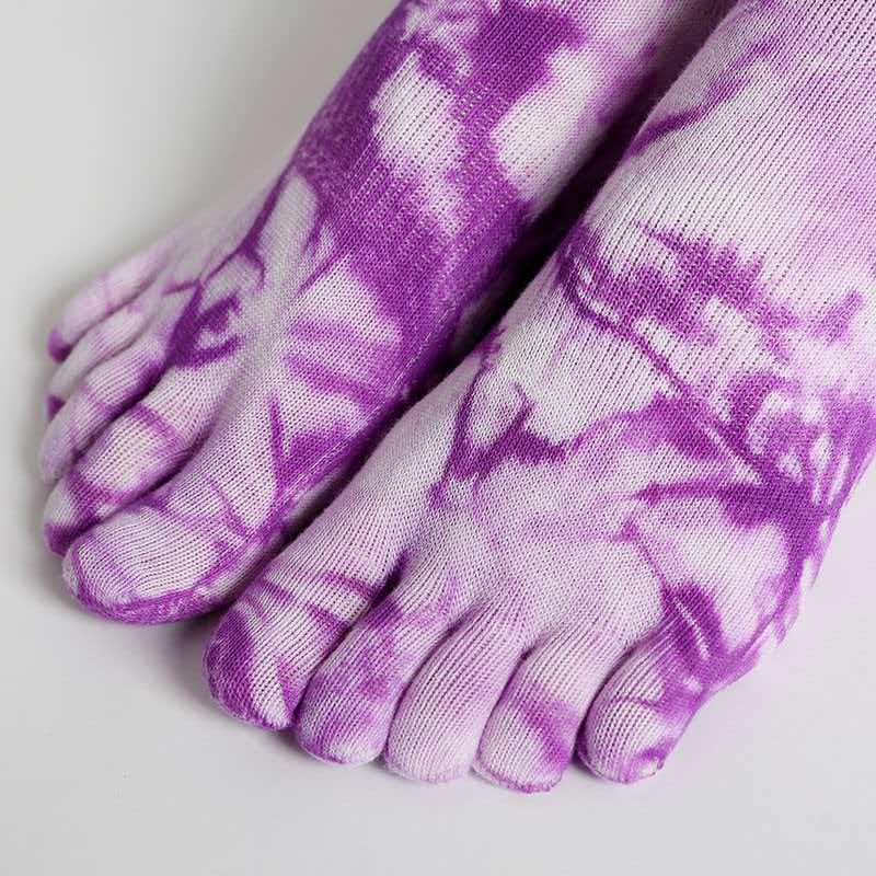 Professional Non-slip Split-toe Yoga and Pilates Mid-calf Socks