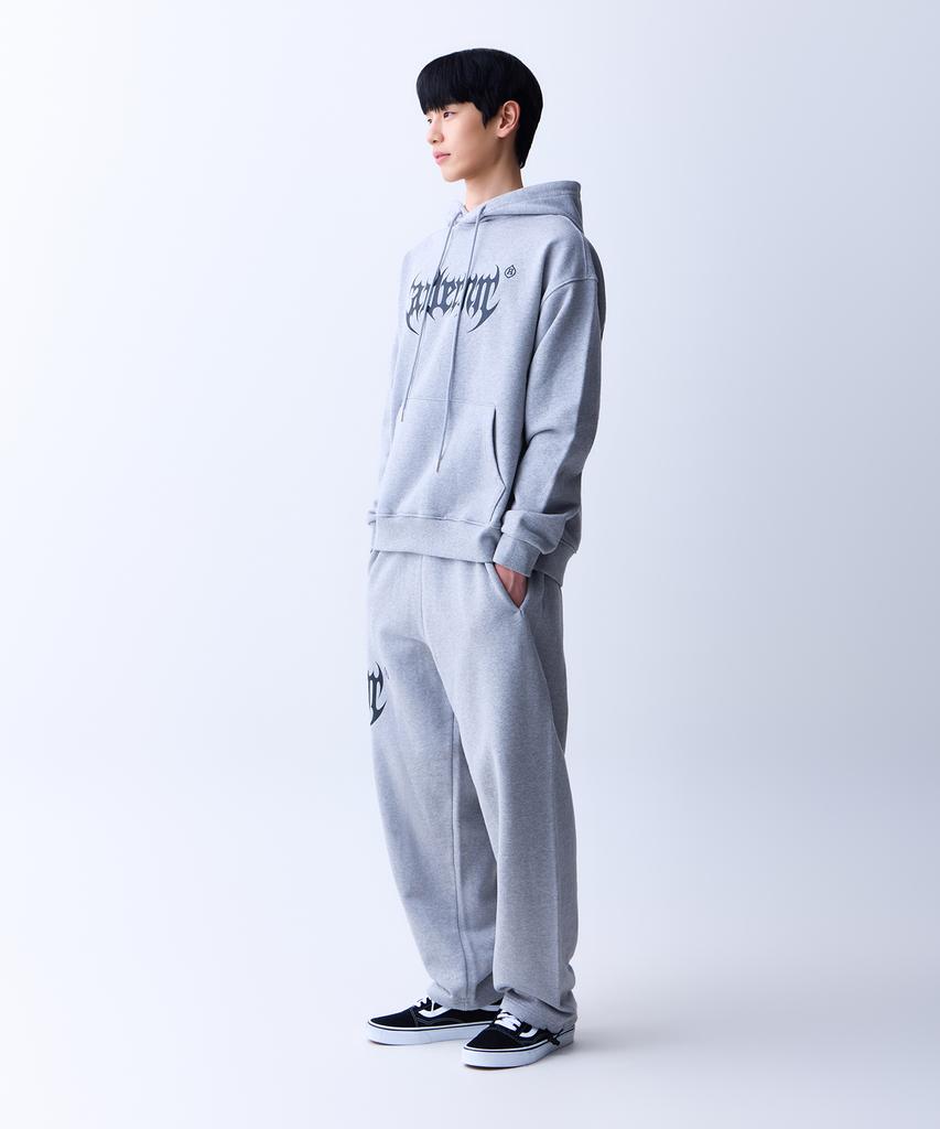 ADERNM Dark Bat Logo Sweat Banding Pants Gray