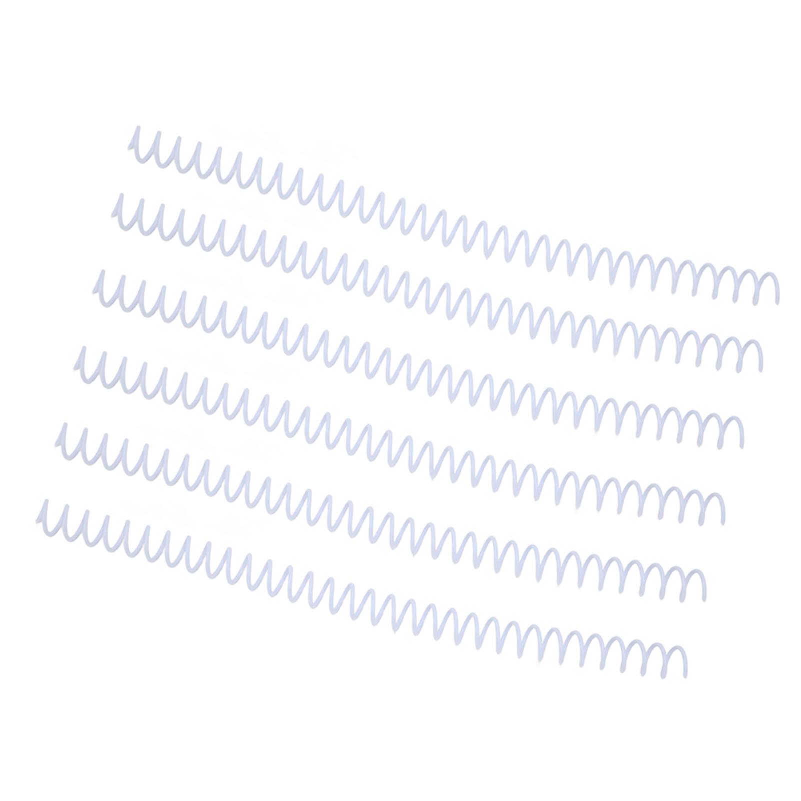 20Pcs Spiral Binding Coil Large Capacity Spine Comb 30 Holes 13mm Diameter Set Kit