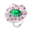 Jewelry Ring Jewelry Color Treasure Ruby Rose High Sense Women'S Light Luxury