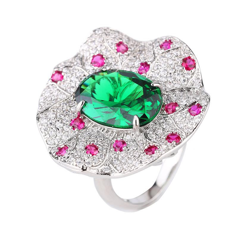 Jewelry Ring Jewelry Color Treasure Ruby Rose High Sense Women'S Light Luxury