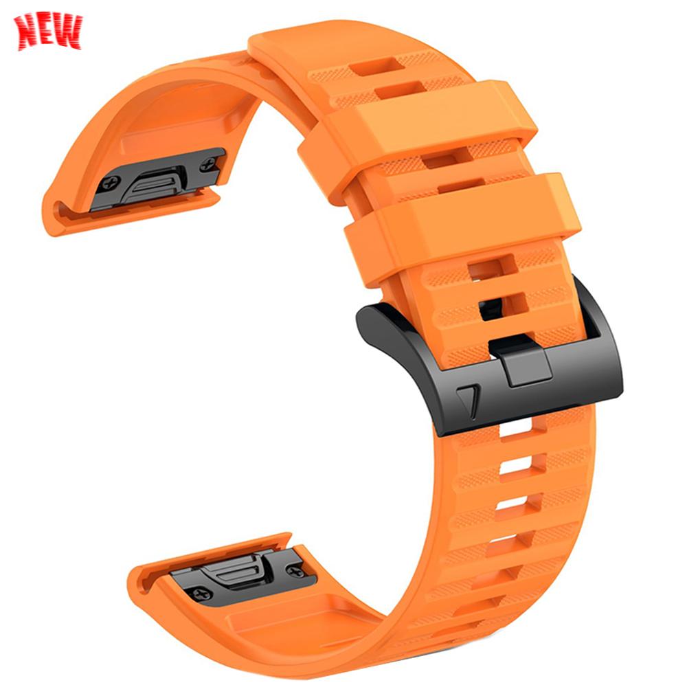 22mm 26mm Silicone QuickFit Sports Strap For Garmin Epix PRO Instinct 3 Quatix/DELTA/TACTIX/Fenix 6XPro 7 E 8pro 5XPlus Bracelet