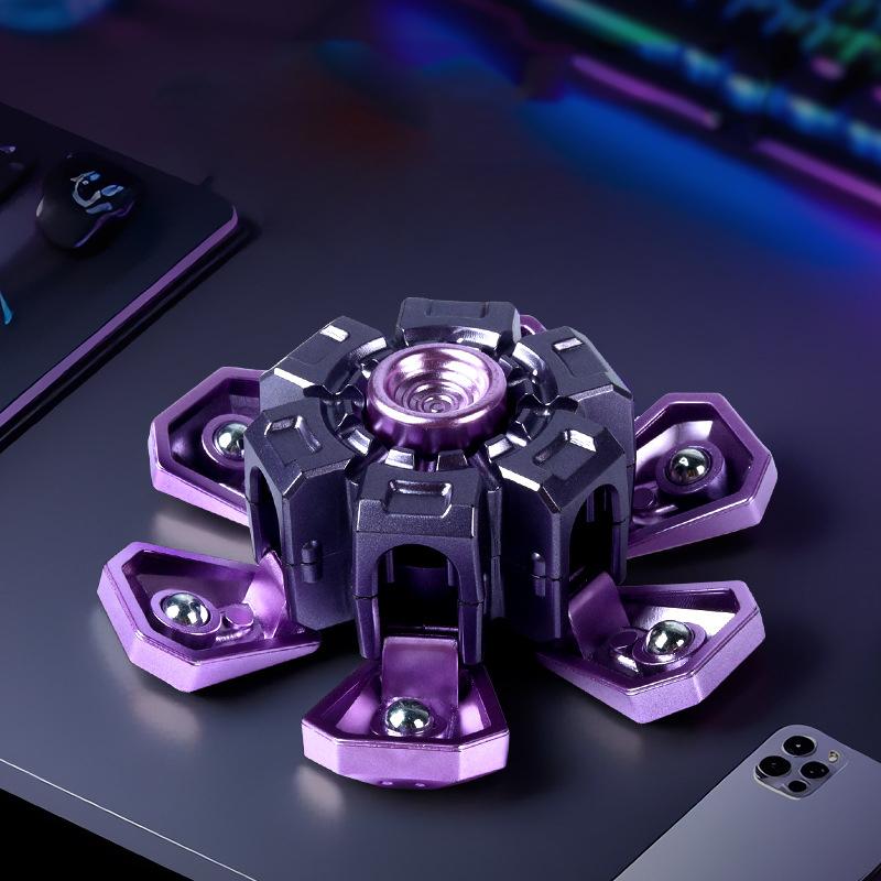 Spinner Explosive Mechanical Explosive Fingertip Gyro Toy Decompression Deformation Finger Gyro