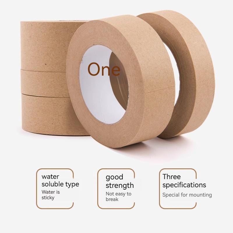 50M 2.4/3.6/4.8cm Water Tape Mounting Watercolor Painting Special Art Painting Wet Water Kraft Paper Tape Chinese Painting Tool