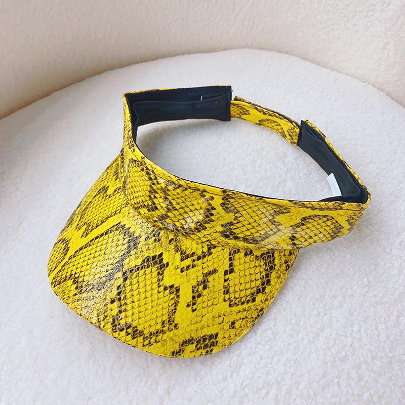 Leopard Print Cap Men'S And Women'S Empty Top Baseball Cap  Casual Outdoor Visor