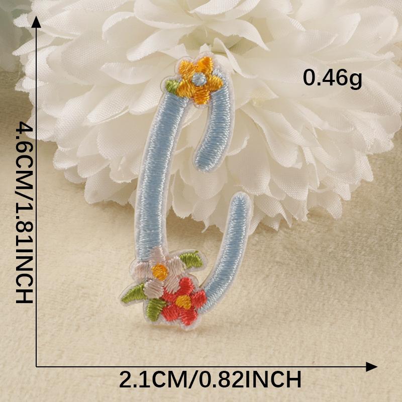 Embroidery Label Embroidery Sticker Clothes And Hats Accessories Original 26 Letters Shoes And Hats Bag Accessories Patch Self-Adhesive Sticker