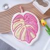 Pink/Green Plant Handkerchief Hand Towel Kitchen Towels Hanging Cleaning Towel Super Absorbent Bathroom Kitchen Accessories