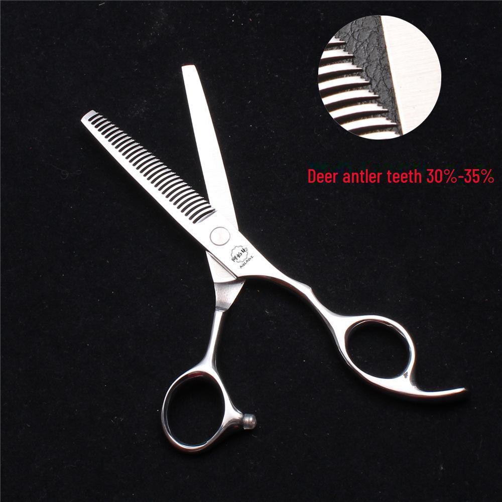 Hairdressing Set with 10/12/16 Teeth Fish Bone Scissors for Precision Cutting and Thinning.