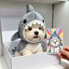 Pet Headgear Cute Cross Dressing Shark Cute Cat Photography Dog Plush Autumn and Winter Hat Puppy Accessories