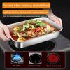 Kitchen barbecue plate food grade stainless steel non-stick induction cooker flat bottom barbecue plate kitchen accessories