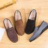 Old Beichun Summer Canvas Men's Shoes Breathable and Deodorant One-pedal Lazy Shoes Trendy Shoes Casual Velvet Shoes