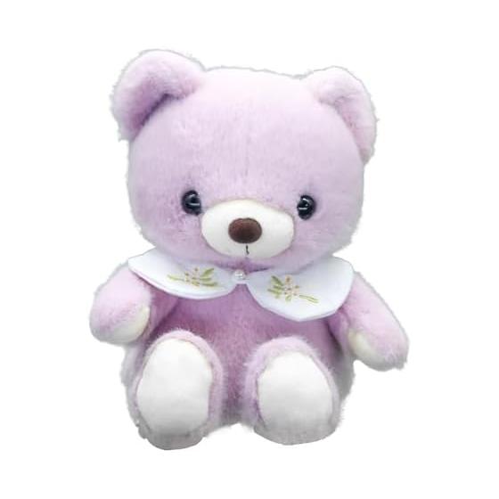 Takeoff Baby Bear Drop Plush Toy S Purple with Music Box