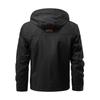 Men's Solid Color Detachable Outdoor Workwear Casual Loose Zipper Pocket Long Sleeve Jacket