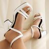 Platform Summer Shoes Women's Sandals 2025 High Heels Ankle Strap Gladiator Flip Flops Female Footwear Party Wedding Shoes Lady