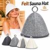 Absorbent Sauna Hat Felt Felt Sauna Cap Gifts Sauna Cap  Bathroom Accessories