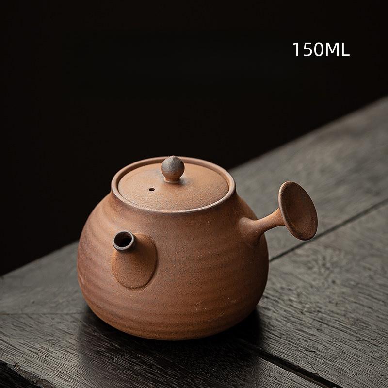 Rock Clay Coarse Pottery Tea Pot Retro Teapot Tea Kettle Tea Ceremony Tea Making Single Pot Tea Ceremony