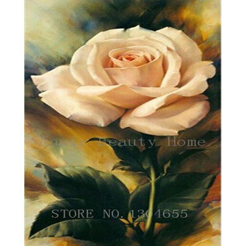 

DIY алмазная живопись цветок набор для вышивки крестом 5D полная дрель вышивка мозаика роза картина стразами подарок домашний декор Full Round 30x40CM