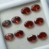 Natural Orange Sapphire Loose Gemstone Untreated 51 pcs Oval Cut Dark 7x5 mm September Birthstone