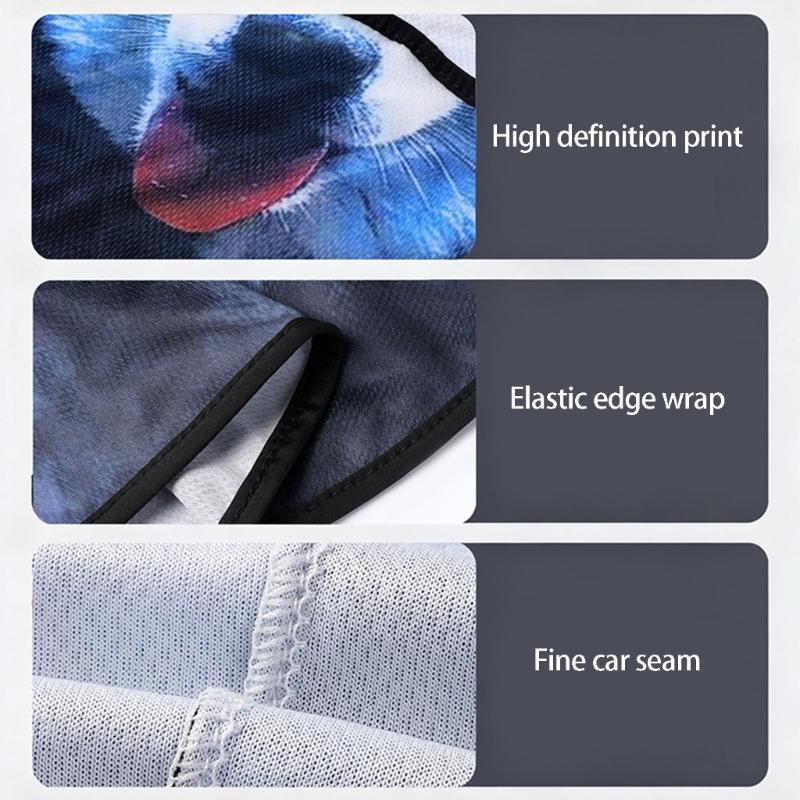 Stand Ear Animal Balaclava Face Mask Quickly Dry Light Weight Breathable Funny Cycling Mask for Cycling Running Camping