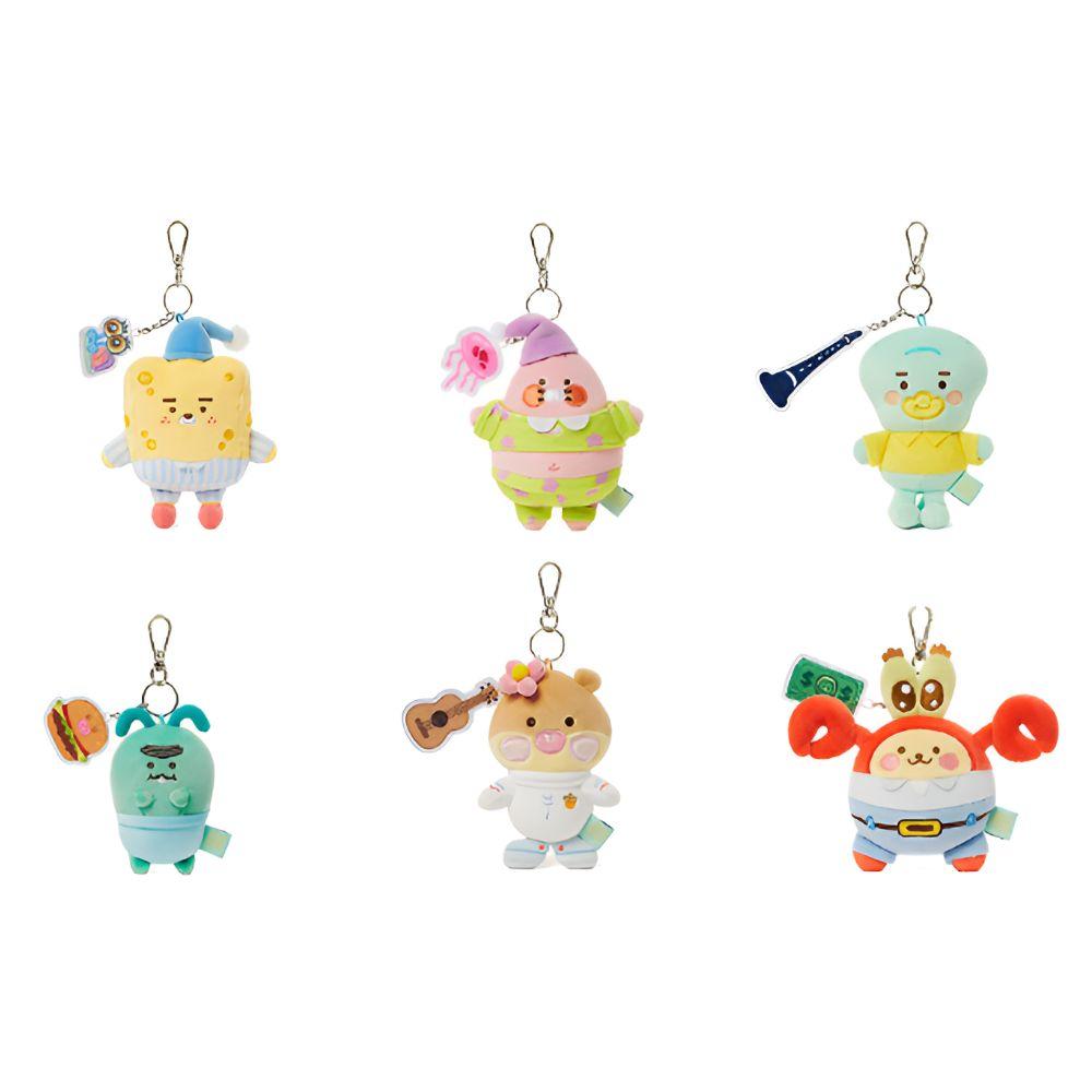 SpongeBob X Kakao Friends Kleine Ryan Baby SpongeBob Pluche Sleutelhanger Pop Koreaanse Schattige Kawaii Zachte Sleutelhanger