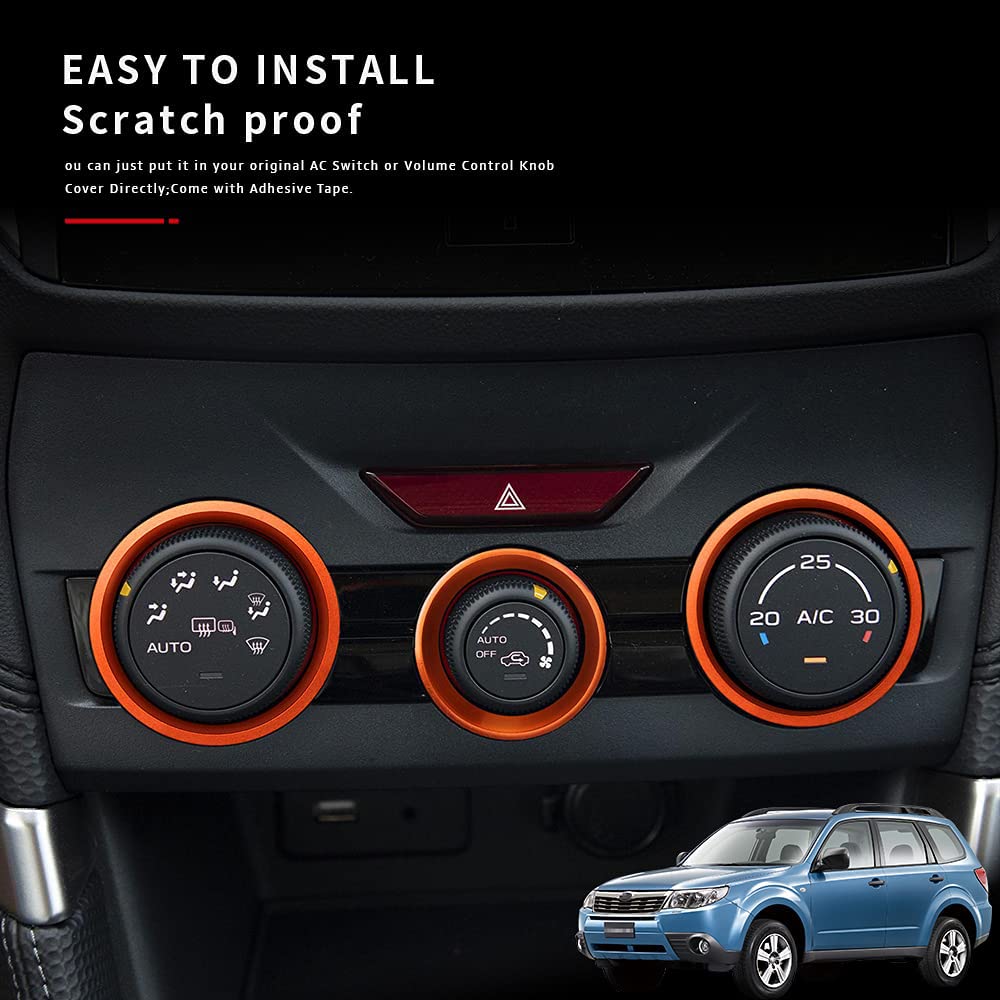 Auovo Subaru Forester Seria SK/XV Seria GT/Impreza Osłona pokrętła klimatyzacji Ramka klimatyzacji