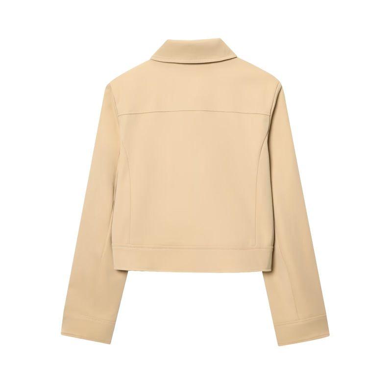 Jnleaog Spring New Arrival Women's Clothing Fashion Style Stylish Fashion with Padded Shoulder Short Outwear Straight-Leg Pants
