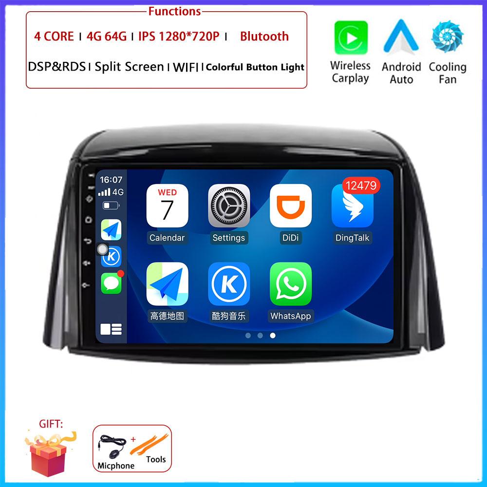 9 “ 4G Android OS Carplay Auto For Renault Koleos 2008 2009 2010 - 2016  Car Radio Navigation GPS Multimedia Video Player AMI