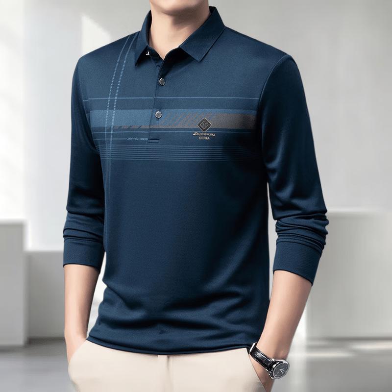VEE KELLEN Men's Long Sleeve Polo Shirt