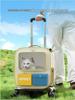 Portable Pet Carrier Trolley: Large Capacity Double Shoulder Bag for Dogs & Cats