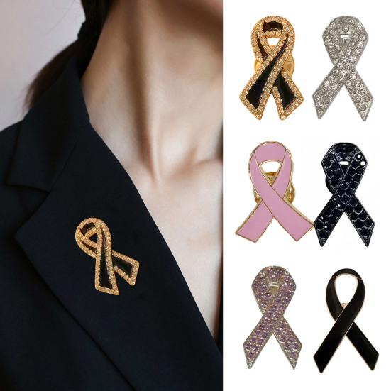 Brosche Funkelnde Strasssteine Eingelegtes Schleifendesign Anstecknadel Pullover Kragen Hüte Taschen Mäntel Schals Abzeichen