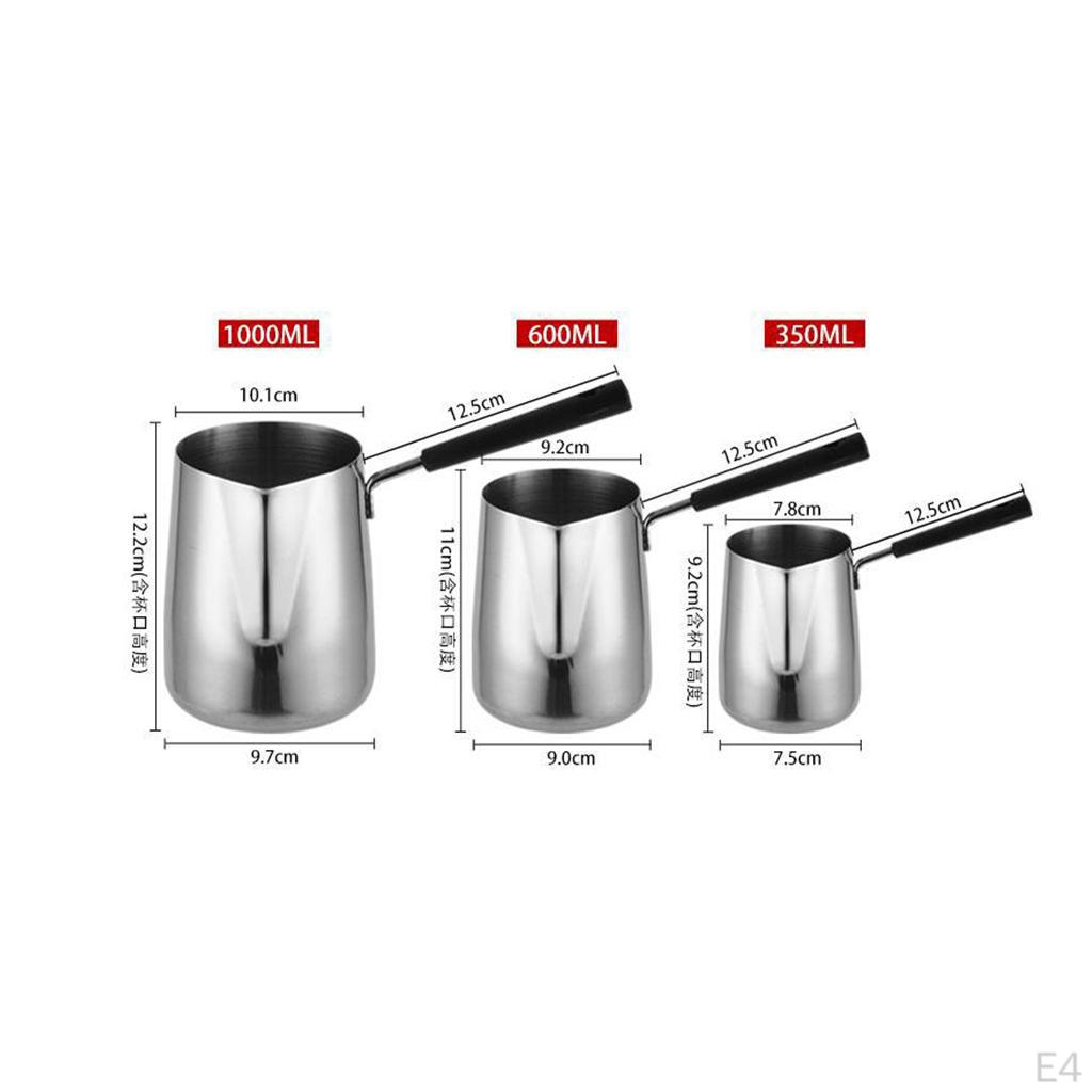 Frothing Stainless Steel Latte Coffee Jug