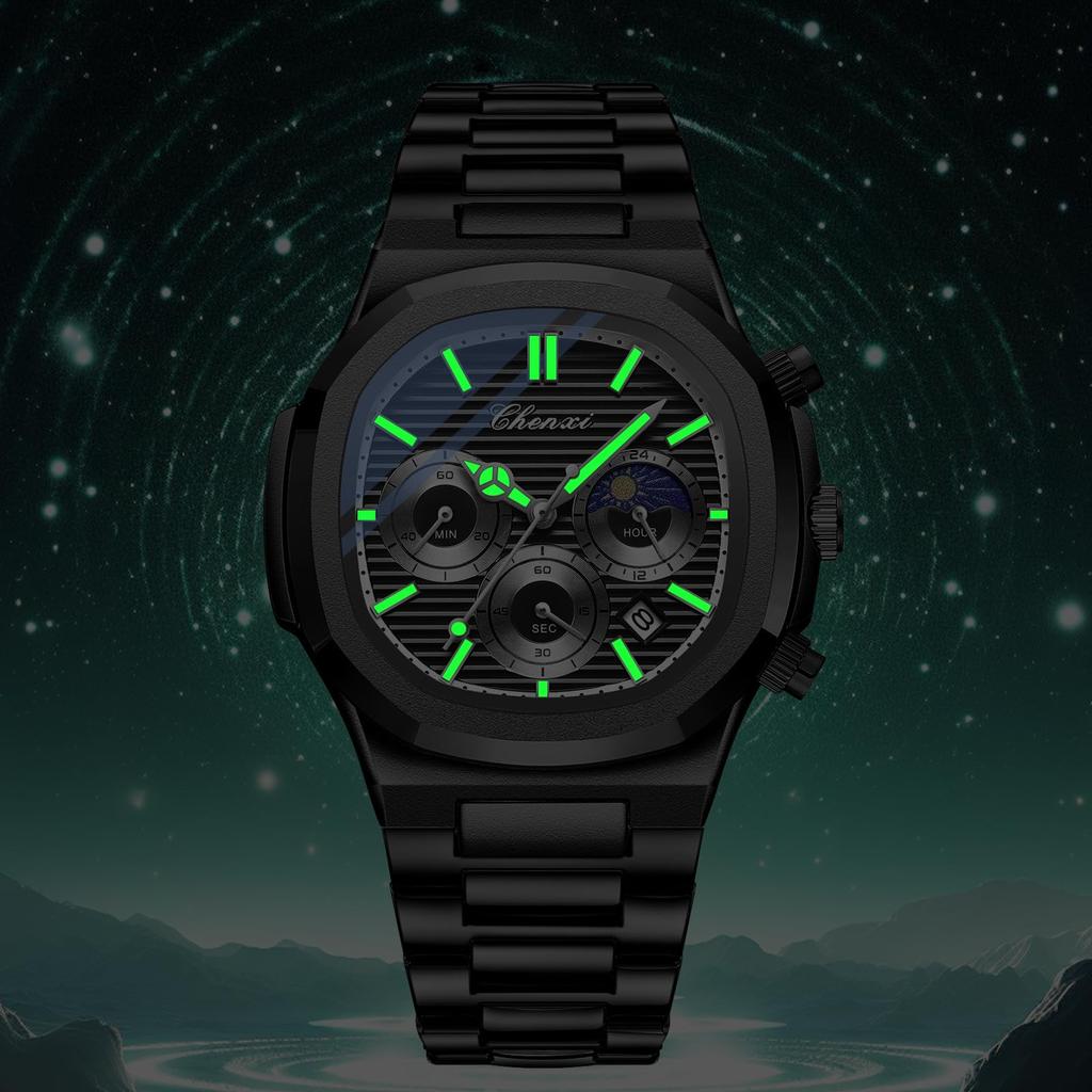 Małe Analogowe Lśniące Stalowe Akcesoria Prezent dla Chłopaka Męski Zegarek, Stylowy, Wodoodporny, Wyświetlacz Sekund, Kalendarz, Indeks, Stal, Kwarcowy, Rekreacyjny,