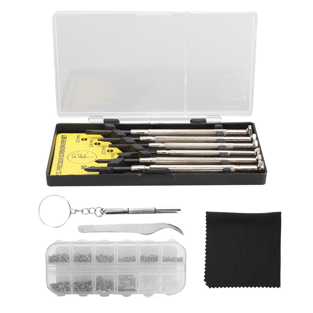 Screwdriver Tweezers Screw Nose Pad Optical Glasses Repairing Maintenance Kit