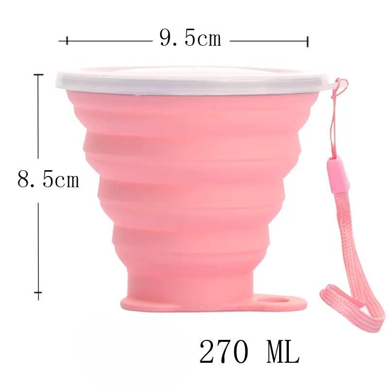 Silicone Folding Cup Travel Mini Lightweight Hotel Hotel Mouthwash Cup Retractable Travel Compression Folding Bowl