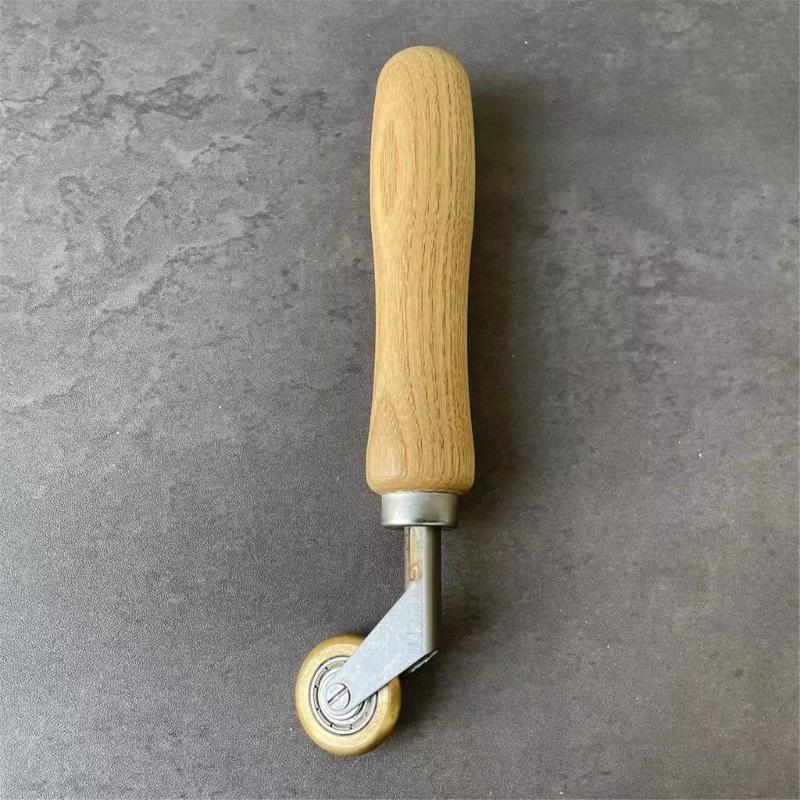Aluminum Alloys Wallpaper Seam Roller Ergonomic Handle Rolling Wheel Wall Paper Construction Tool Edge Press Roller