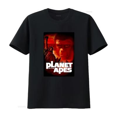 PLANET DER AFFEN Klassischer Sci-Fi 70er Jahre Film T-Shirt 4XL Action vintage Gewaschen Dehnbares Oberteil Für Jeden Tag Lässig