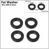 Bicycle Thru Axle Skewer Spacer M12x4mm/5mm/6mm/1.5mm/0.5mm MTB Fat Bike Shaft Skewer Washer Bike Hub Skewer Flat Spacer Washer