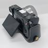 For Sony NEX-7/NEX-6 PU Leather Camera Case Battery Opening Design Half Body Cover with Hand Strap