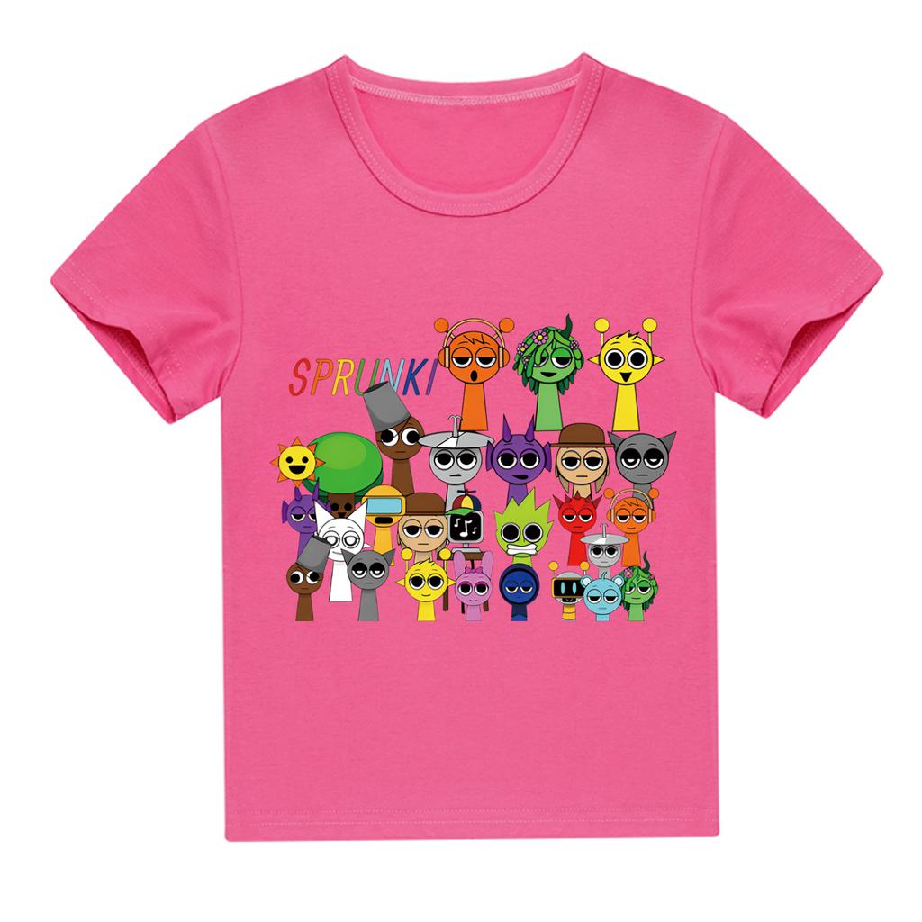 Dětské 2D tričko Sprunki Dětské tričko s krátkým rukávem