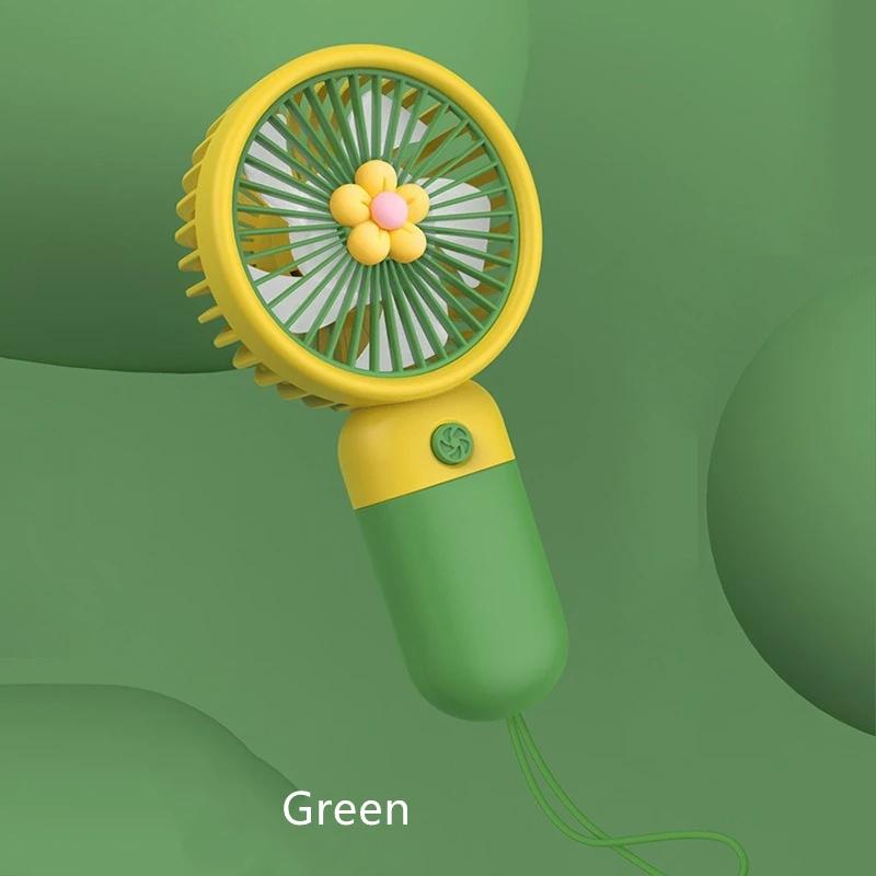 Portable Mini Fan Handheld Pocket Fan USB Rechargeable Small Fan 1 Speeds Cute Personal Desk Fan for Office Outdoor Travel Gift