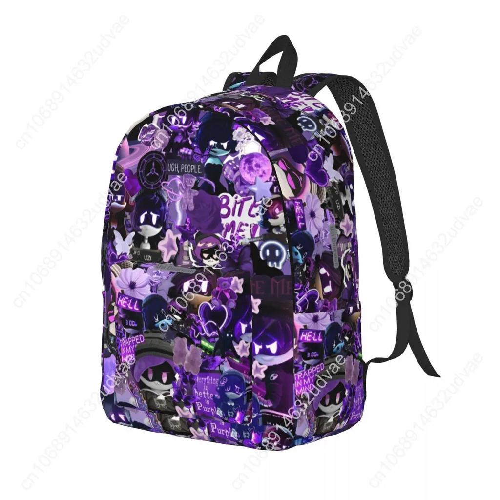 Murder Drones Uzi Collage Backpack Outdoor High School Hiking Travel Cartoon Cute Daypack Men Women Laptop Computer Shoulder Bag