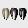 HMS004 Woven Mesh Hairband (Ivory, Brown, Black)